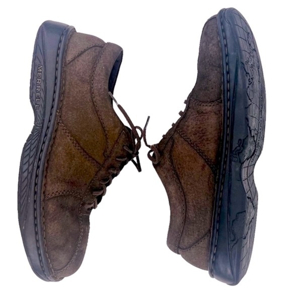 Merrell Shoes Men’s World Sport Bitter Oxford Lace Up 40347 Brown Leather main image 5